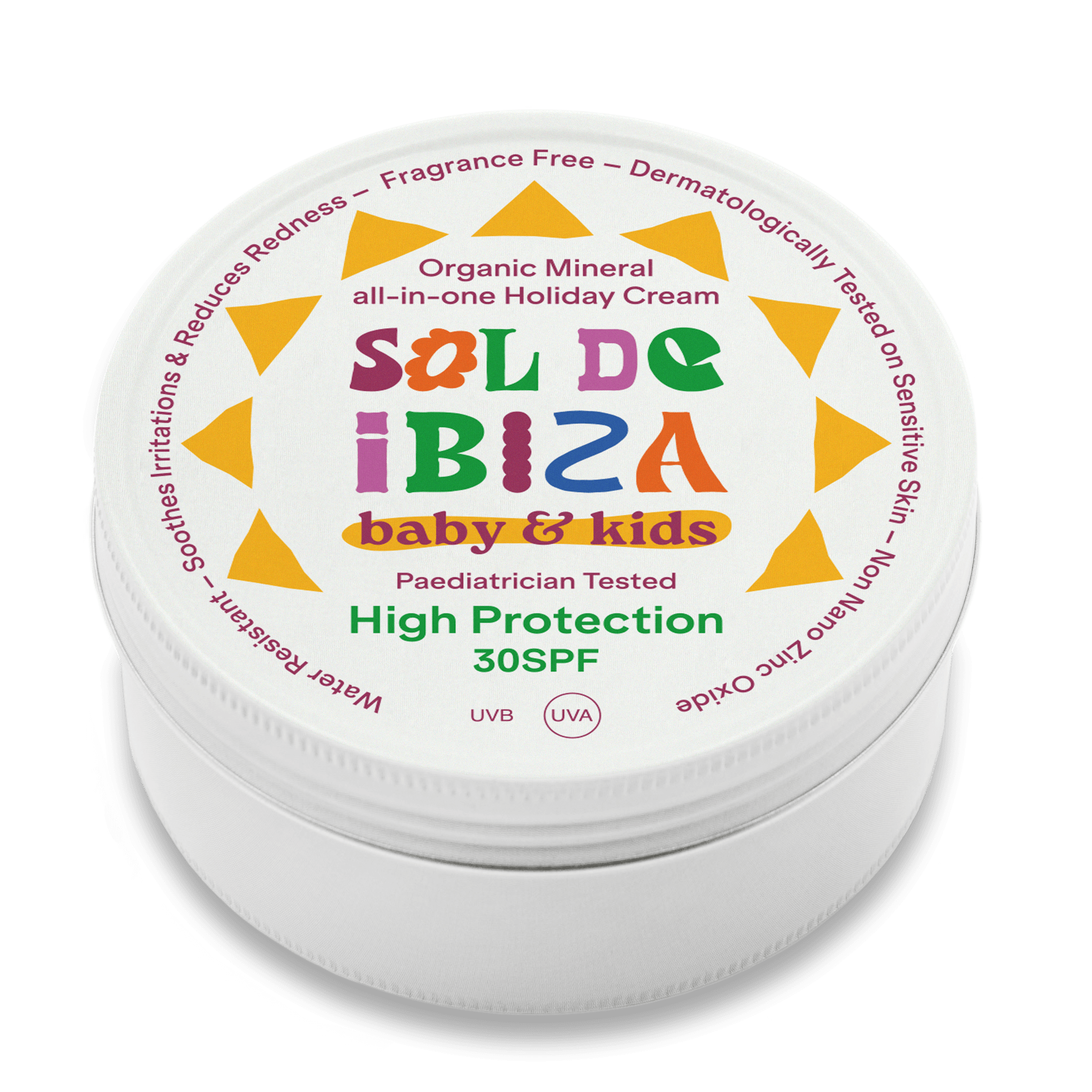 Sol de Ibiza Sonnencreme Baby&Kids, LSF 30, Tiegel, 30g