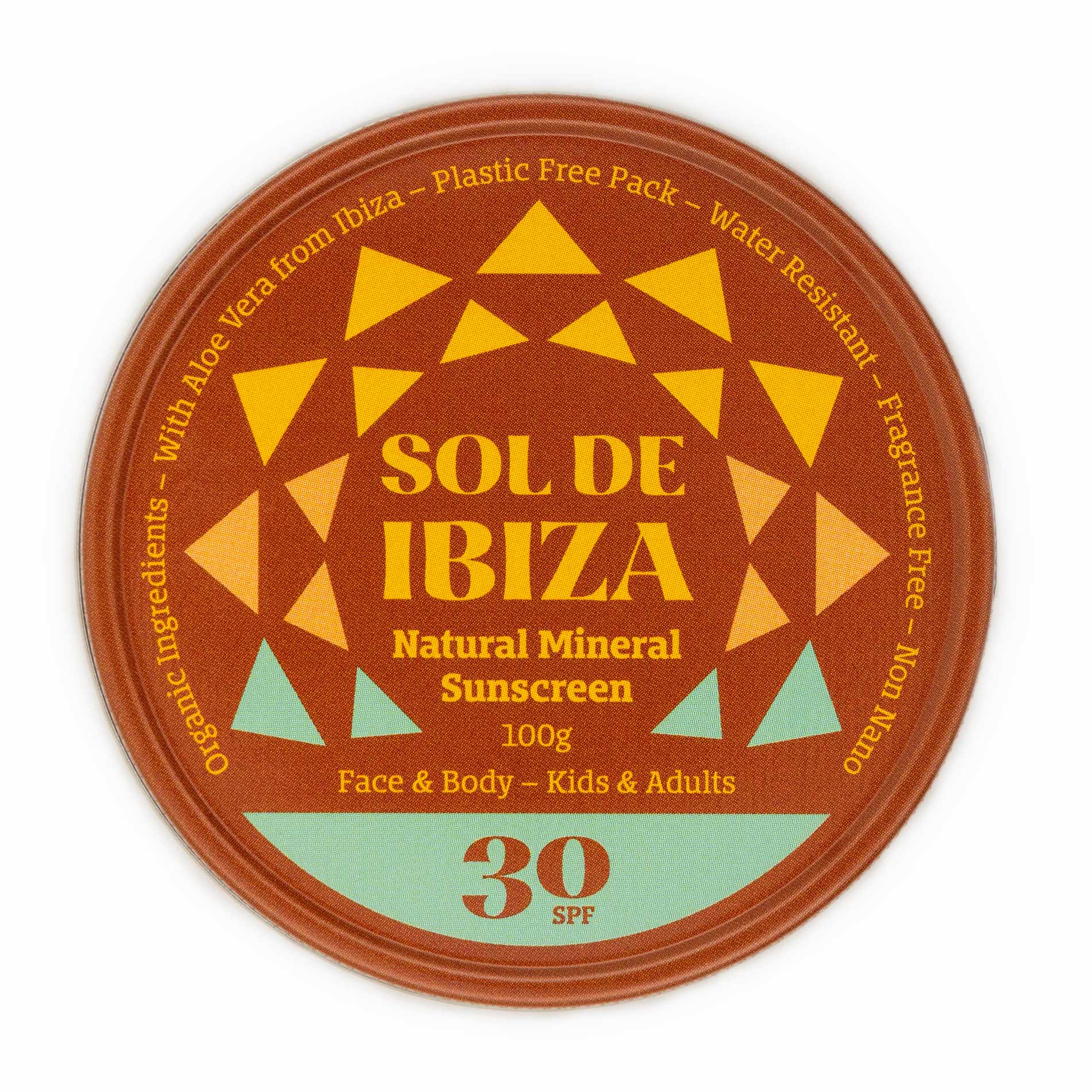 Sol de Ibiza Sonnencreme Gesicht und Körper LSF 30, Tiegel 30g