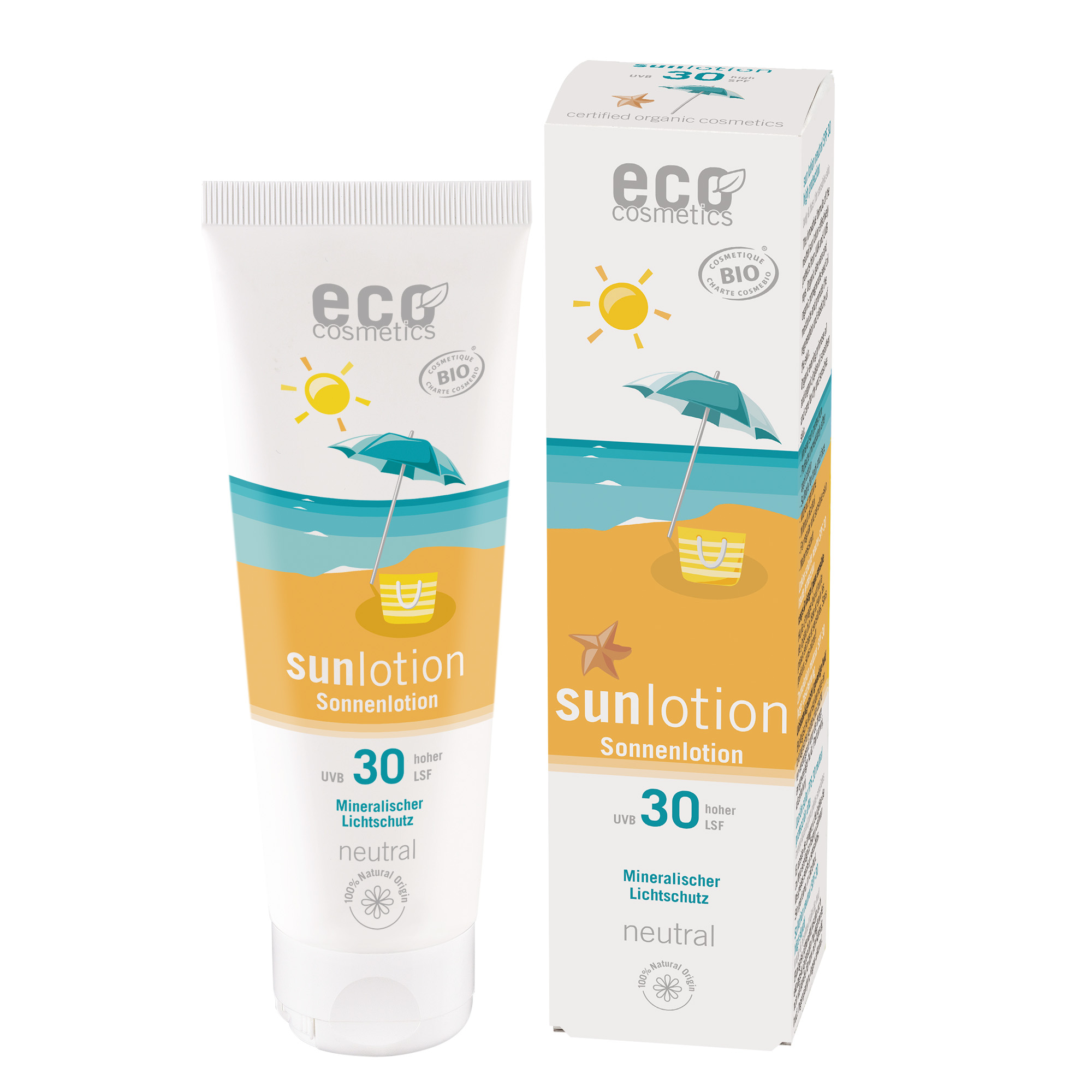 ECO Sonnenlotion neutral, ohne Duft LSF 30 125 ml